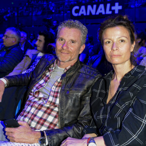 Denis Brogniart et sa femme Hortense - People au match de boxe "La Conquête" Acte 4 T.Yoka VS C.Leonet au palais des sports de Paris le 7 avril 2018 (Victoire de T.Yoka au 5 ème round) © Pierre Perusseau / Bestimage 