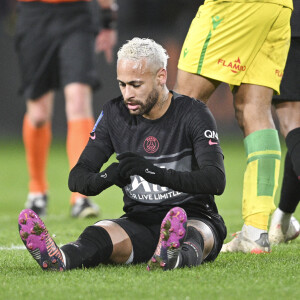 Neymar Jr (PSG) lors du match de championnat de Ligue 1 Uber Eats opposant le FC Nantes au Paris Saint-Germain (PSG) au stade de la Beaujoire à Nantes, France, le 19 février 2022. Nantes a gagné 3-1. © Jean-Baptiste Autissier/Panoramic/Bestimage