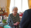 La reine Elisabeth II d'Angleterre en audience au château de Windsor. Le 16 février 2022