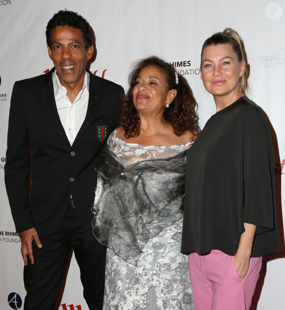 Debbie Allen, Ellen Pompeo et son mari Chris Ivery à la soirée 'Turn Me Loose' au The Wallis Annenberg Center à Beverly Hills, le 15 octobre 2017. 
