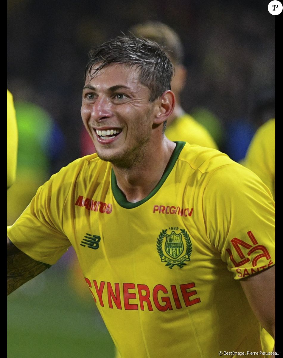 Emiliano Sala lors du match contre le FC Toulouse ( 4-0 , Sala auteur d'un triplé ) au Stade de la Beaujoire - Louis Fonteneau. © Pierre Perusseau/Bestimage