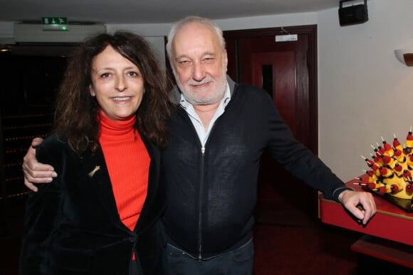 Exclusif - Stéphanie Bataille et François Berléand - Cocktail après la représentation de la pièce "Par le bout du nez" au théâtre Libre à Paris le 22 février 2022. © Bertrand Rindoff/Bestimage 