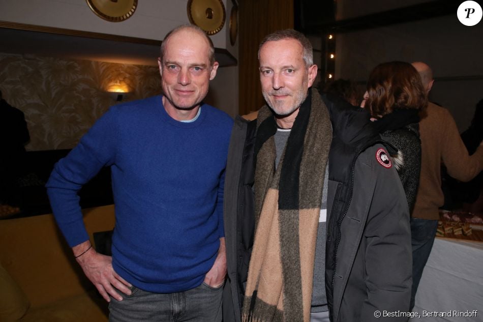 Exclusif Les journalistes Gérard Davet et Fabrice Lhomme Cocktail après la représentation de
