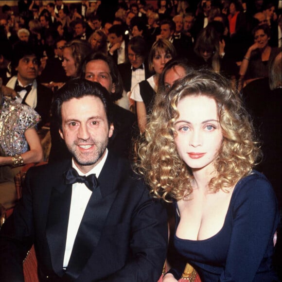 Daniel Auteuil et Emmanuelle Béart aux César en 1990.