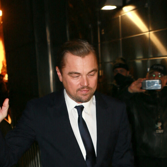 Leonardo DiCaprio arrive à la première de "Don't Look Up" à New York, le 5 décembre 2021.