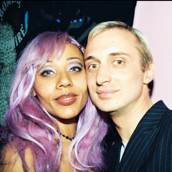 Archives - Cathy et David Guetta le soir de l'anniversaire d'Amanda Lear. Paris.