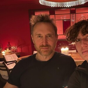 David Guetta et son fils Elvis sur Instagram. Le 27 février 2022.