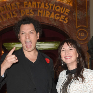 Eric Antoine et sa femme Calista - inauguration de la statue de cire de "Eric Antoine" au musée Grévin à Paris le 10 octobre 2018. © Coadic Guirec/Bestimage