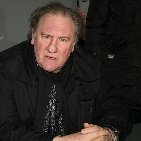 Gérard Depardieu - Salon du livre à la porte de Versailles à Paris le 18 mars 2018.