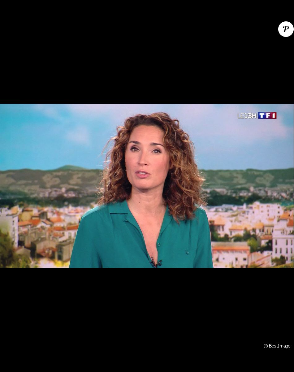 Illustration du 1er journal de 13h présenté par Marie-Sophie Lacarrau et diffusé sur TF1 en direct , Paris, le 4 janvier 2020