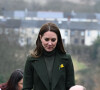 Le prince William, duc de Cambridge, et Kate Catherine Middleton, duchesse de Cambridge, en déplacement dans la ville de Blaenavon au Pays de Galles, à l'occasion du "St David's Day". Le 1er mars 2022 