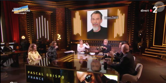 Pascal Obispo donne des nouvelles de Florent Pagny dans l'émission "On est en direct" le 5 mars 2022.