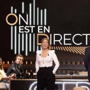 Exclusif - Léa Salamé, Laurent Ruquier - Enregistrement de l'émission "On Est En Direct (OEED)", présentée par L.Ruquier et L.Salamé, et diffusée en direct le 5 mars sur France 2 © Jack Tribeca / Bestimage 