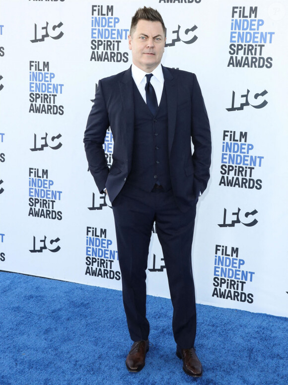 Nick Offerman au photocall des ""Film Independent Spirit Awards" à Los Angeles, le 6 mars 2022.