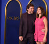 Javier Bardem et sa femme Penélope Cruz au photocall du déjeuner des nommés de la 94ème édition des Oscar à Los Angeles, le 7 mars 2022.