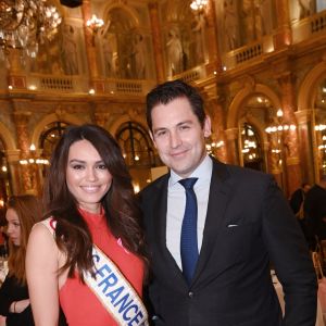 Diane Leyre (Miss France 2022) et Vincent Billiard (DG du Crillon) - Déjeuner du Chinese Business Club à Paris, à l'occasion de la Journée internationale des droits des femmes. Le 7 mars 2022 © Rachid Bellak / Bestimage 