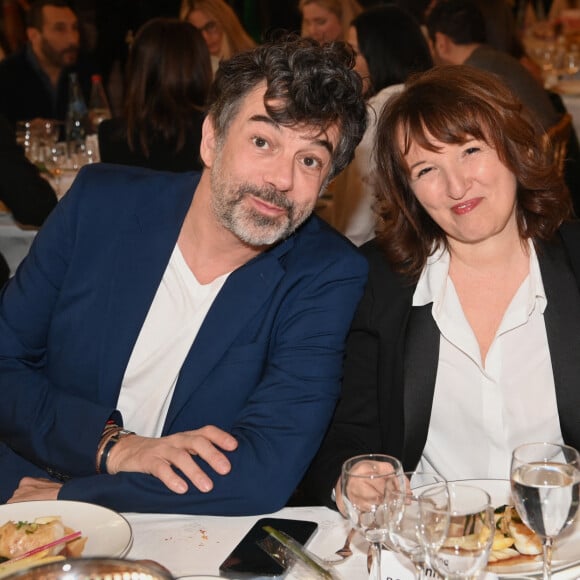 Stéphane Plaza et Anne Roumanoff - Déjeuner du Chinese Business Club à Paris, à l'occasion de la Journée internationale des droits des femmes. Le 7 mars 2022 © Rachid Bellak / Bestimage 