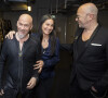 Exclusif - Florent Pagny et sa femme Azucena, Pascal Obispo - Backstage de l'émission spéciale "Unis pour l'Ukraine" à la Maison de la Radio et de la Musique. Paris, le 8 mars 2022. © Cyril Moreau / Jack Tribeca / Bestimage