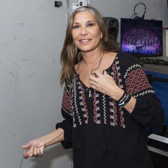 Exclusif - Zazie - Backstage de l'émission spéciale "Unis pour l'Ukraine" à la Maison de la Radio et de la Musique. Paris, le 8 mars 2022. © Cyril Moreau / Jack Tribeca / Bestimage