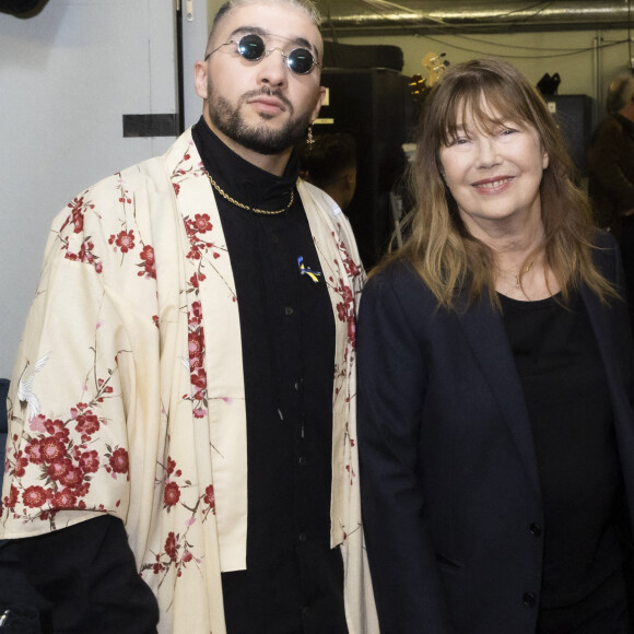 Exclusif - Sofiane Pamart, Jane Birkin, Eddy De Pretto - Backstage de l'émission spéciale "Unis pour l'Ukraine" à la Maison de la Radio et de la Musique. Paris, le 8 mars 2022. © Cyril Moreau / Jack Tribeca / Bestimage