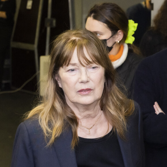 Exclusif - Jane Birkin - Backstage de l'émission spéciale "Unis pour l'Ukraine" à la Maison de la Radio et de la Musique. Paris, le 8 mars 2022. © Cyril Moreau / Jack Tribeca / Bestimage