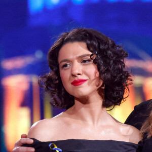 Carla Bruni-Sarkozy et Khatia Buniatishviu - Emission spéciale "Unis pour l'Ukraine" à la Maison de la Radio et de la Musique. Paris, le 8 mars 2022. © Cyril Moreau / Jack Tribeca / Bestimage