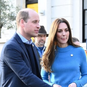 Le prince William et Kate Middleton, Duc et Duchesse de Cambridge, arrivent au centre culturel ukrainien à Londres, pour découvrir les efforts extraordinaires déployés pour soutenir les Ukrainiens au Royaume-Uni et dans toute l'Europe. Le 9 mars 2022.