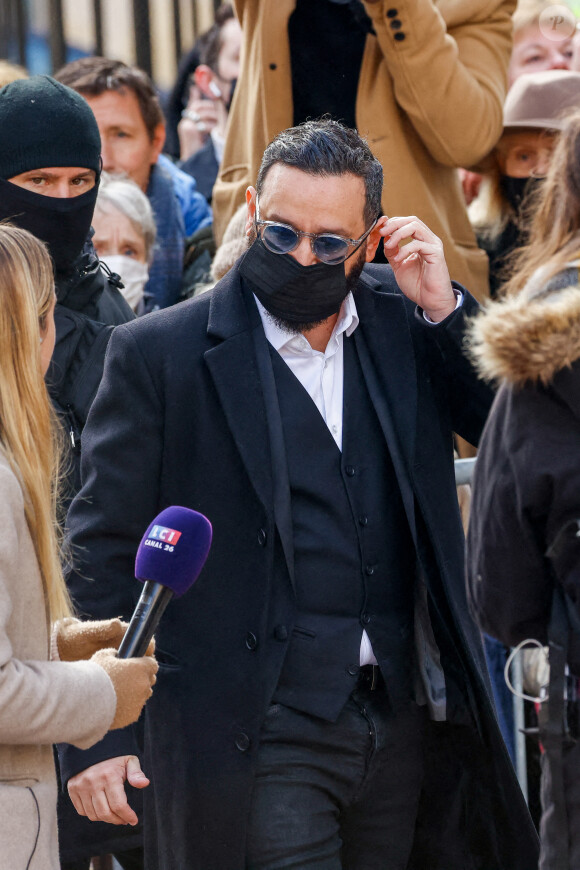 Cyril Hanouna - Obsèques de Jean-Pierre Pernaut en la Basilique Sainte-Clotilde à Paris le 9 mars 2022. © Cyril Moreau / Bestimage