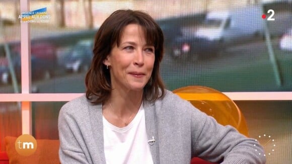 Sophie Marceau dans l'émission "Télé Matin", sur France 2.