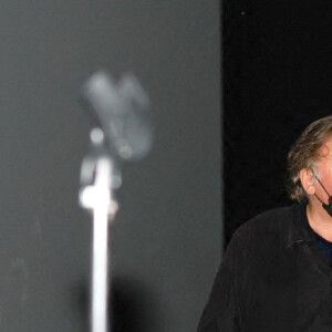 Gérard Depardieu lors du Festival Premiers Plans à Angers le 28 janvier 2022 pour la présentation du film "Umani". © Laetitia Notarianni / Bestimage