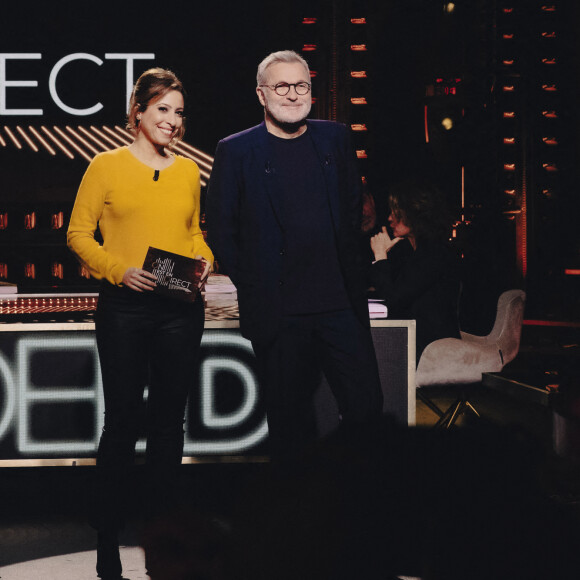 Exclusif - Léa Salamé, Laurent Ruquier - Sur le plateau de l'émission On Est En Direct (OEED) du samedi 29/01/2022, présentée par L.Salamé et L.Ruquier et diffusée en direct sur France 2 © Jack Tribeca / Bestimage 