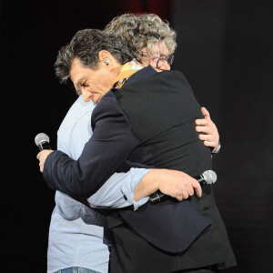Exclusif - Marc Lavoine et son frère Francis Lavoine - Enregistrement de l'émission "Duos Mystères" à la Seine Musicale à Paris, diffusée le 20 août sur TF1. © Gaffiot-Moreau / Bestimage