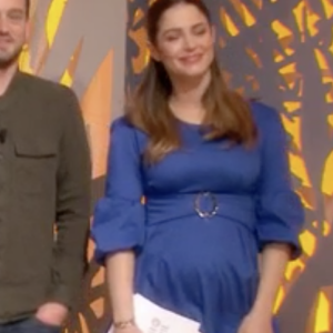 La chroniqueuse Marie Treille Stefani se dévoile bien enceinte dans l'émission "Bel et bien" sur France 2 - Samedi 12 mars 2022