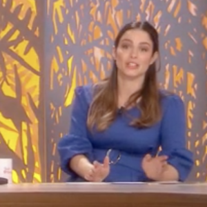 La chroniqueuse Marie Treille Stefani se dévoile bien enceinte dans l'émission "Bel et bien" sur France 2 - Samedi 12 mars 2022