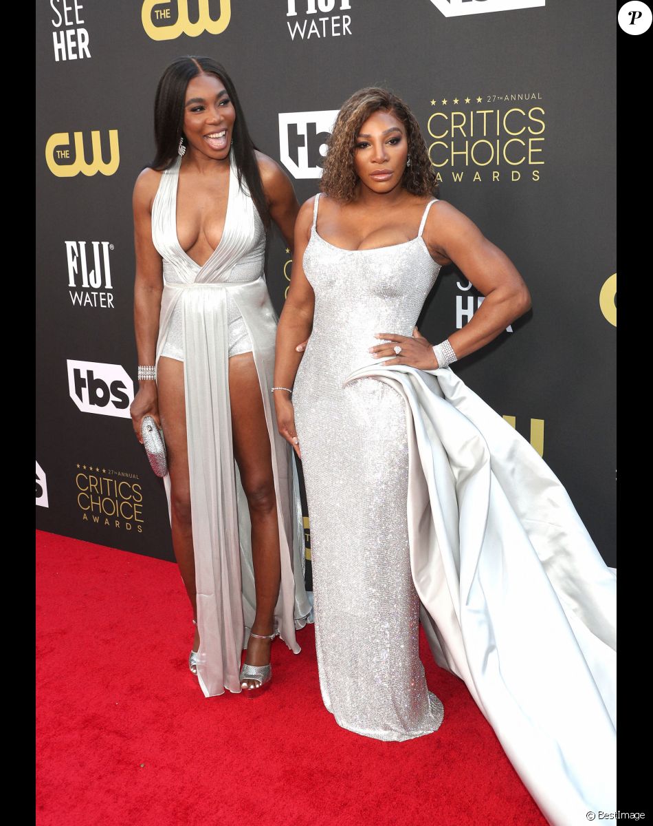 Serena Williams, Venus Williams - Photocall de la 27ème édition des Critics Choice Awards à Los Angeles le 13 mars 2022.