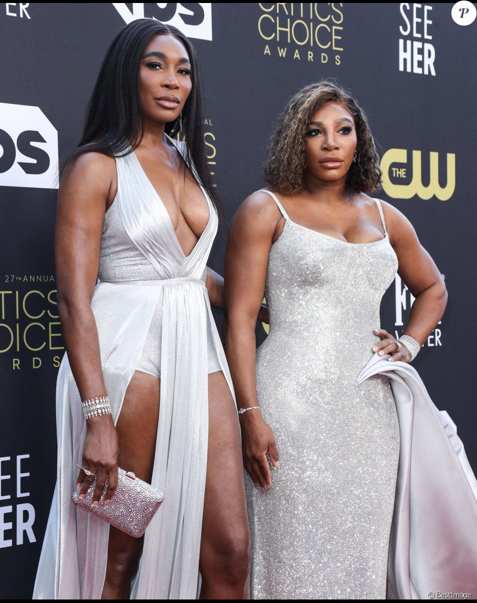 Venus Williams, Serena Williams - Photocall de la 27ème édition des Critics Choice Awards à Los Angeles le 13 mars 2022.