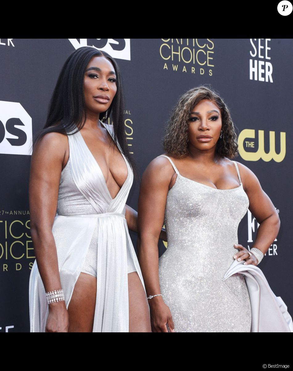 Venus Williams, Serena Williams - Photocall de la 27ème édition des Critics Choice Awards à Los Angeles le 13 mars 2022.