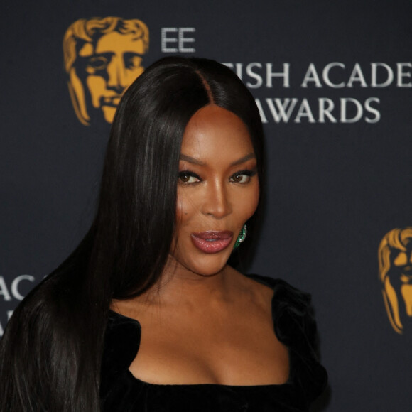 Naomi Campbell assiste à la cérémonie des BAFTA 2022 (British Academy Film Awards) au Royal Albert Hall à Londres, le 13 mars 2022.