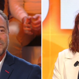 Bernard Montiel face à Carine, une femme qui affirme être le fruit de sa relation avec Mimi, une assistante de production de Vidéo Gag