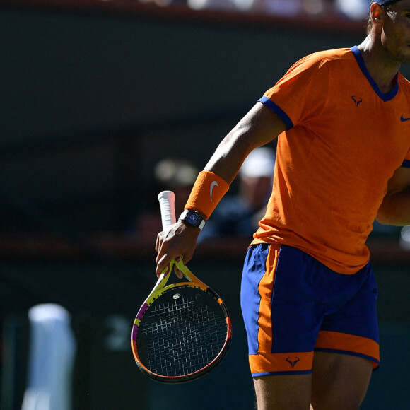 Rafael Nadal - Tournoi BNP Paribas Open 2022 d'Indian Wells le 12 mars 2022 © Antoine Couvercelle / Panoramic / Bestimage