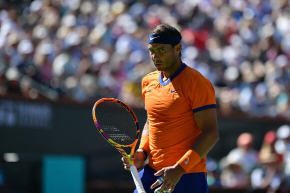 Rafael Nadal - Tournoi BNP Paribas Open d'Indian Wells. © Antoine Couvercelle / Panoramic / Bestimage