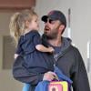Ben Affleck accompagne sa fille Violet Affleck, 4 ans, à l'école de Santa Monica, le 15 janvier 2010.
