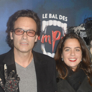 Anthony Delon et sa demi-soeur Anouchka Delon - Générale de la comédie musicale "Le Bal des Vampires" au Théâtre Mogador à Paris, le 16 octobre 2014.