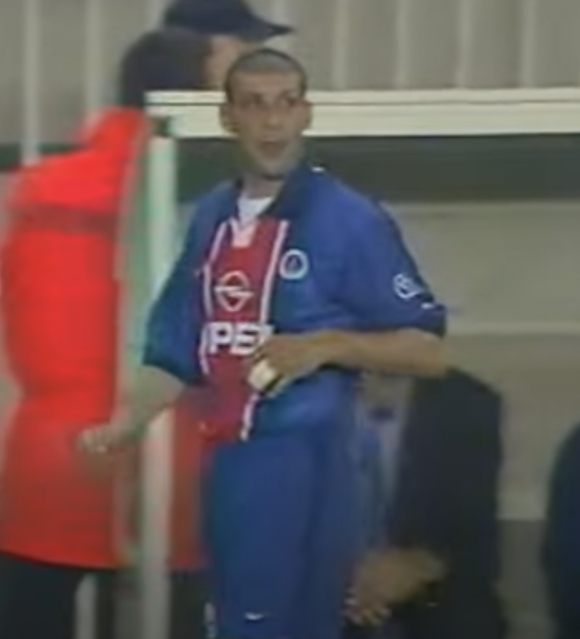 Bruno Rodriguez au PSG en 1999.