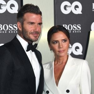 David Beckham, Victoria Beckham - Photocall de la soirée "GQ Men of the Year" Awards à Londres.