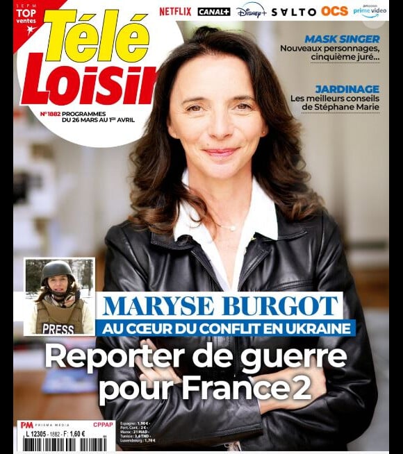 Couverture du magazine "Télé Loisirs" du 21 mars 2022