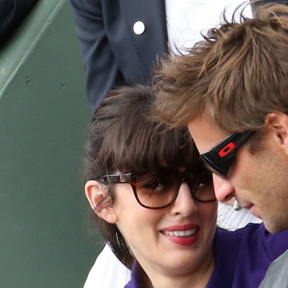 Nolwenn Leroy et Arnaud Clément à Roland Garros en 2012