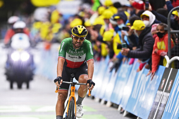 Sonny Colbrelli lors de la 108ème édition du Tour de France 2021 Etape 9 entre Cluses et Tignes, France, le 4 juillet 2021.