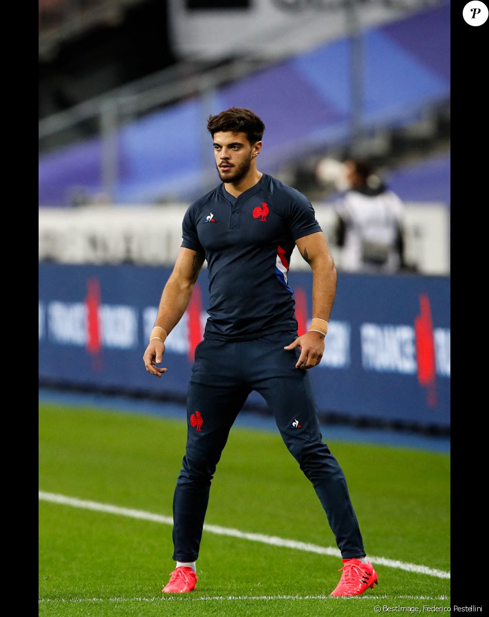 Romain Ntamack - Tournois des Six Nations, match de rugby France - Irlande au Stade de France à Saint-Denis (Paris). © Federico Pestellini / Panoramic / Bestimage