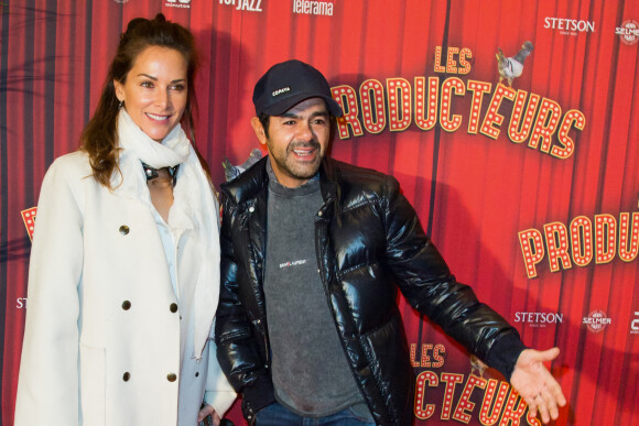 Jamel Debbouze et sa femme Mélissa Theuriau - Soirée de gala à l'occasion de la première de la pièce "Les producteurs" au Théâtre de Paris à Paris. © Christophe Clovis / Bestimage